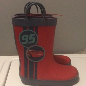 Disney Pixar Lightning McQueen Red Rain boots